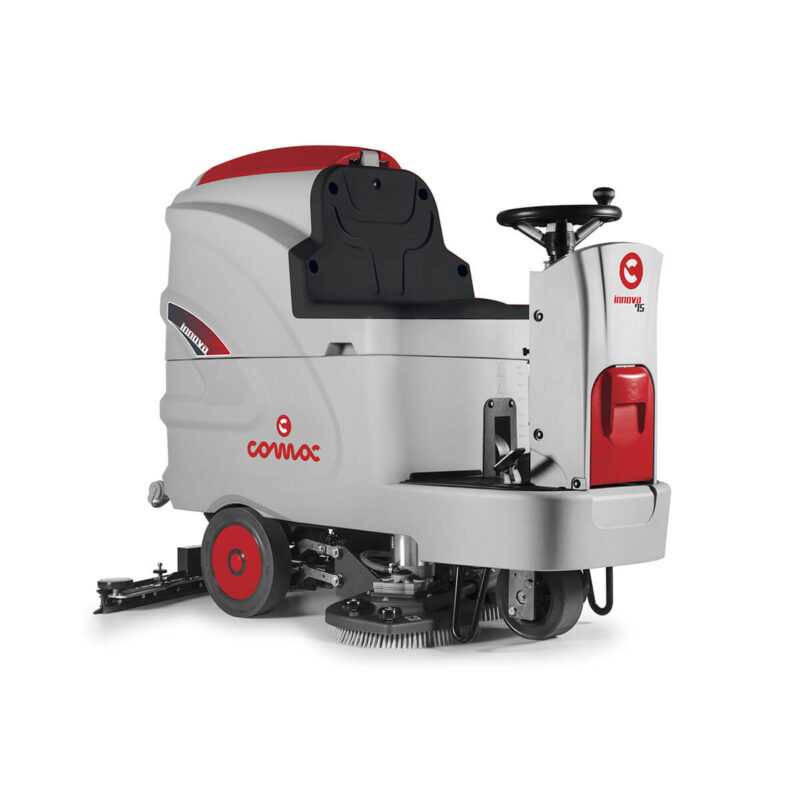 Lavasciuga pavimenti a batteria uomo a bordo Comac Innova 75 B