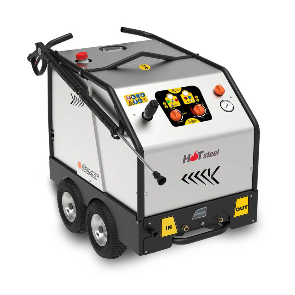 Idropulitrice a caldo Comet Kf Steel (grande portata)